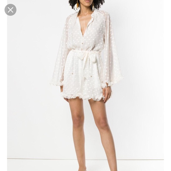 zimmermann polka dot playsuit